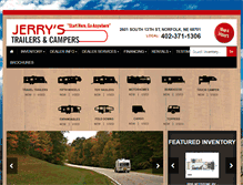 Tablet Screenshot of jerrystrailers.com